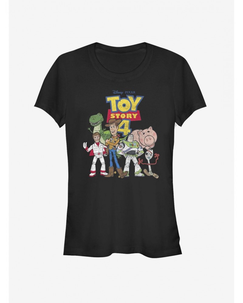 Disney Pixar Toy Story 4 Toy Crew Girls T-Shirt $6.62 T-Shirts