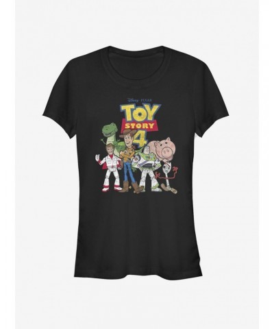 Disney Pixar Toy Story 4 Toy Crew Girls T-Shirt $6.62 T-Shirts