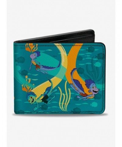 Disney Pixar Luca And Alberto Sea Monsters Swimming Bifold Wallet $8.15 Wallets