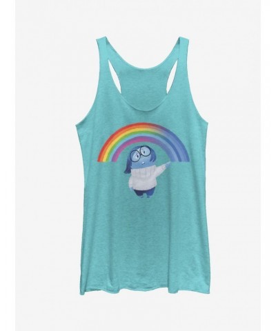 Disney Pixar Inside Out Sadness Rainbow Girls Tank $6.89 Tanks