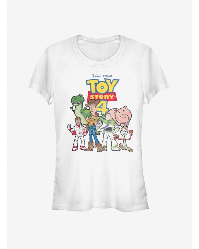 Disney Pixar Toy Story 4 Toy Crew Girls T-Shirt $8.54 T-Shirts