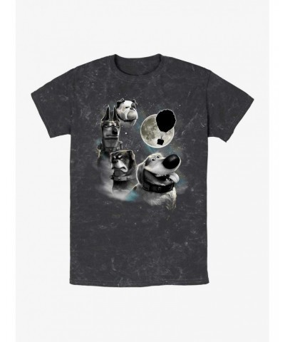 Disney Pixar Up Dug Moon Mineral Wash T-Shirt $5.72 T-Shirts