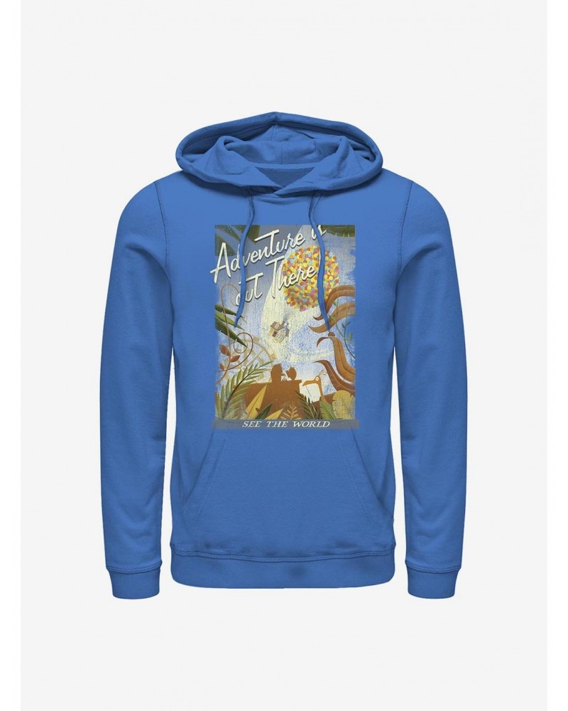 Disney Pixar Up Travel Poster Hoodie $16.52 Hoodies