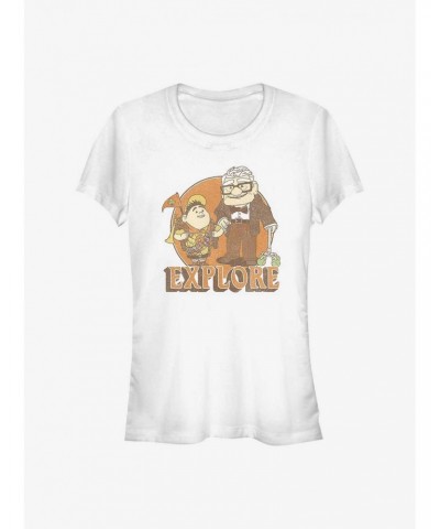 Disney Pixar Up Russell and Carl Explore Girls T-Shirt $8.09 T-Shirts