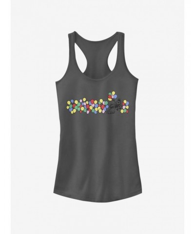 Disney Pixar Up Balloon Stripe Shorten Girls Tank $9.36 Tanks