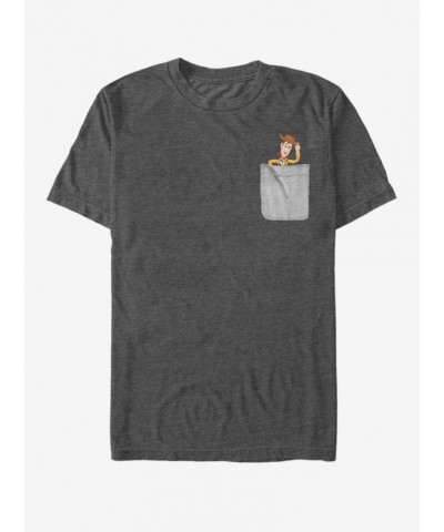 Disney Pixar Toy Story Woody Faux Pocket T-Shirt $6.19 T-Shirts