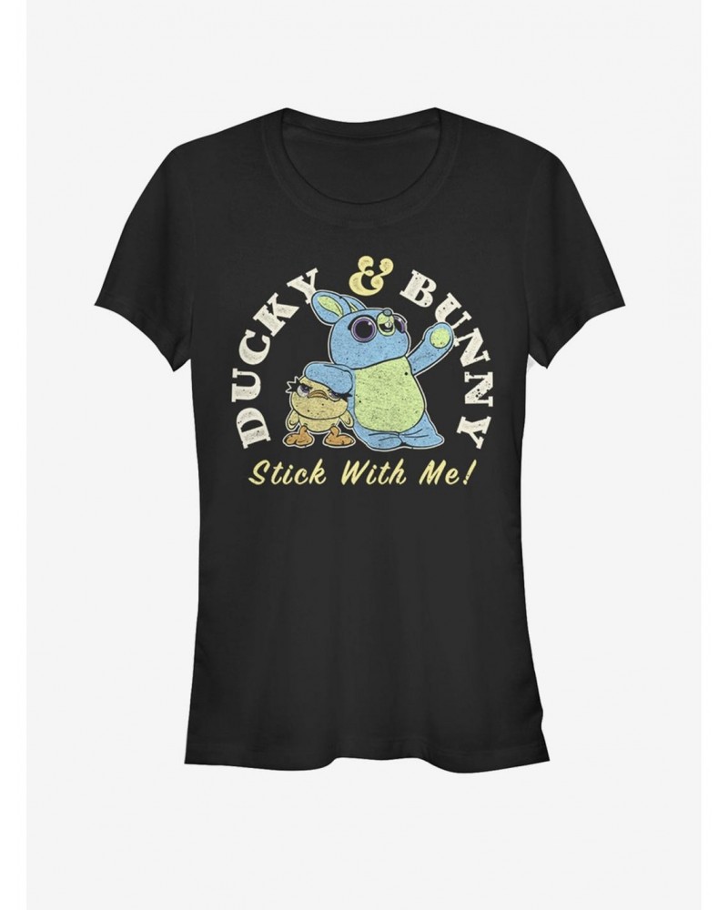 Disney Pixar Toy Story 4 Ducky And Bunny Brand Girls T-Shirt $8.54 T-Shirts