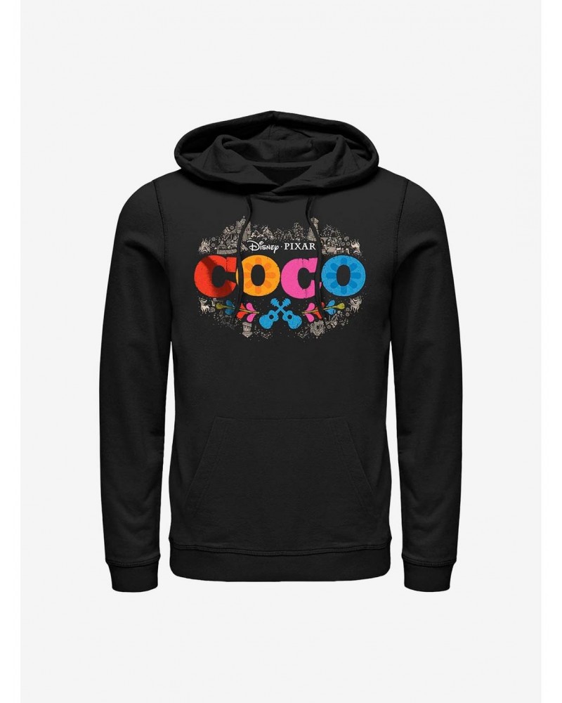Disney Pixar Coco Artistic Logo Hoodie $12.26 Hoodies