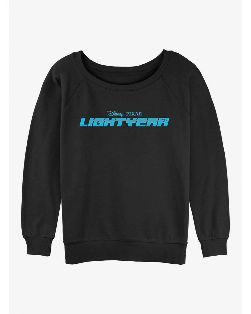Disney Pixar Lightyear Logo Girls Slouchy Sweatshirt $10.85 Sweatshirts