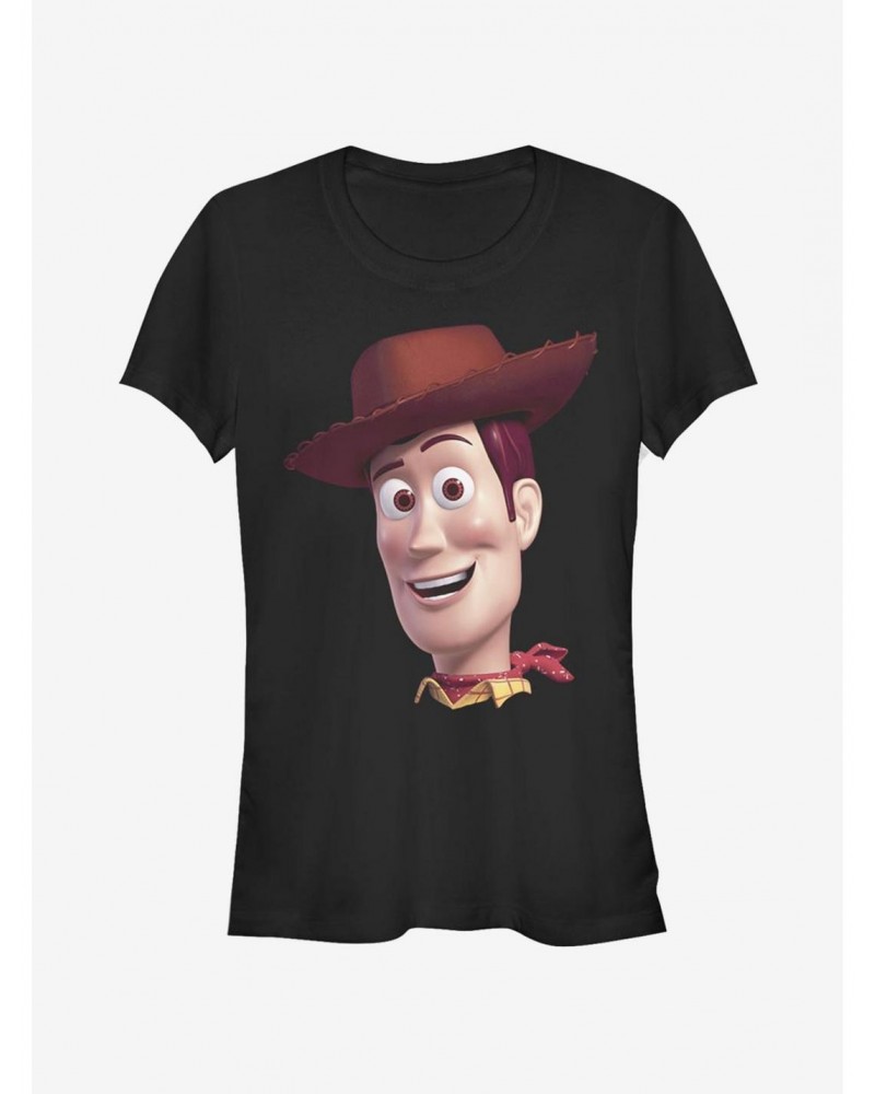 Disney Pixar Toy Story 4 Woody Big Face Girls T-Shirt $6.80 T-Shirts