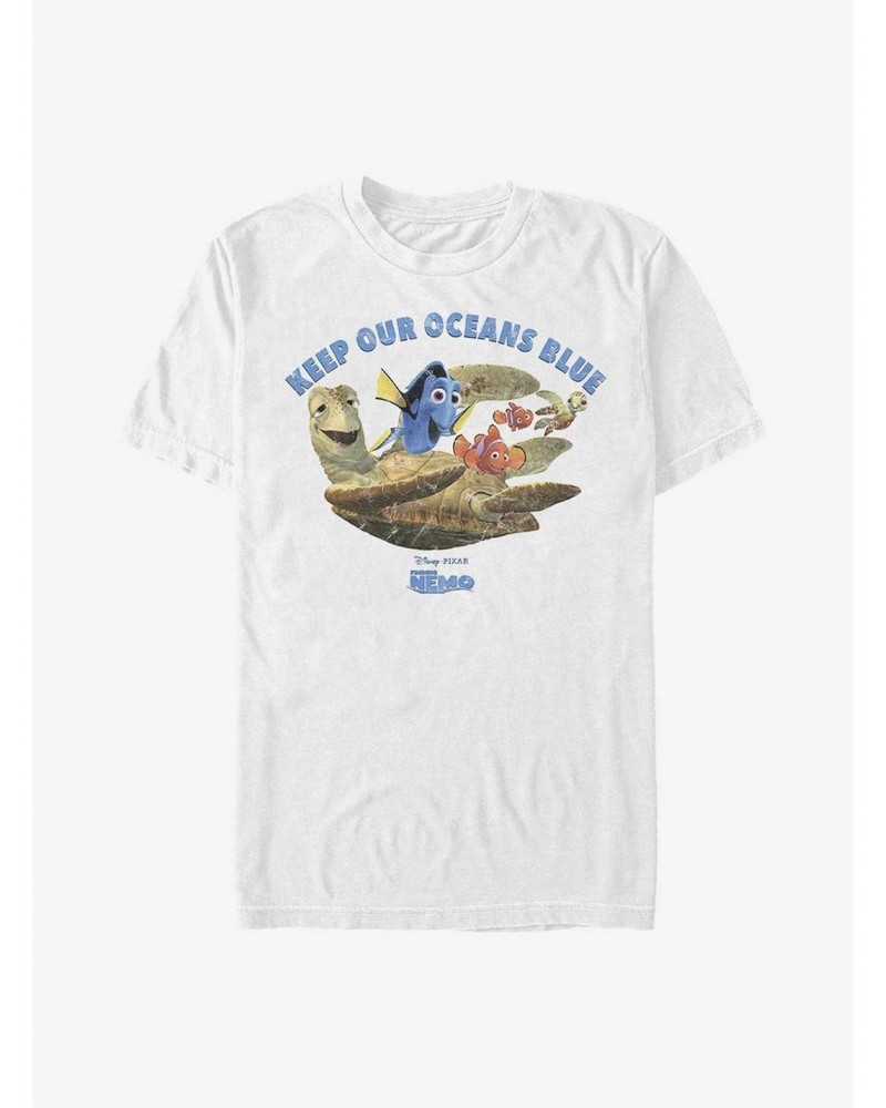 Disney Pixar Finding Nemo Earth Day Keep Our Oceans Blue T-Shirt $6.69 T-Shirts