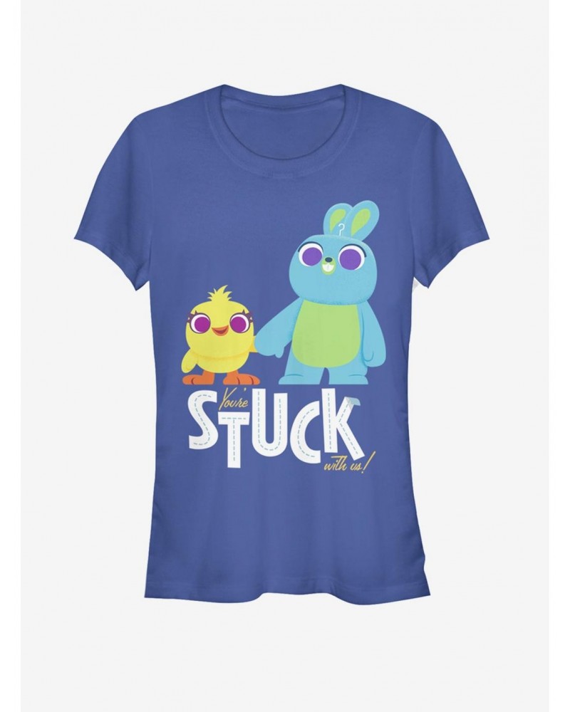 Disney Pixar Toy Story 4 Stuck With Us Girls Royal Blue T-Shirt $5.93 T-Shirts