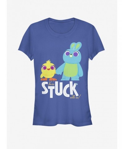 Disney Pixar Toy Story 4 Stuck With Us Girls Royal Blue T-Shirt $5.93 T-Shirts