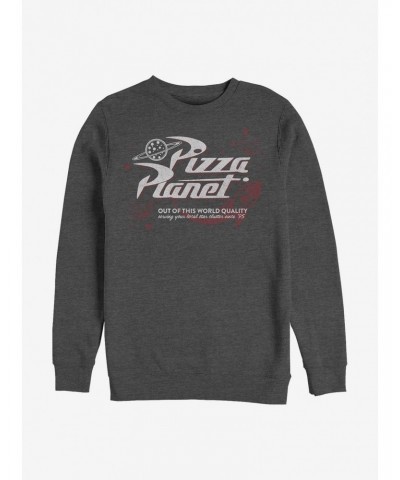 Disney Pixar Toy Story Retro Pizza Planet Crew Sweatshirt $8.01 Sweatshirts