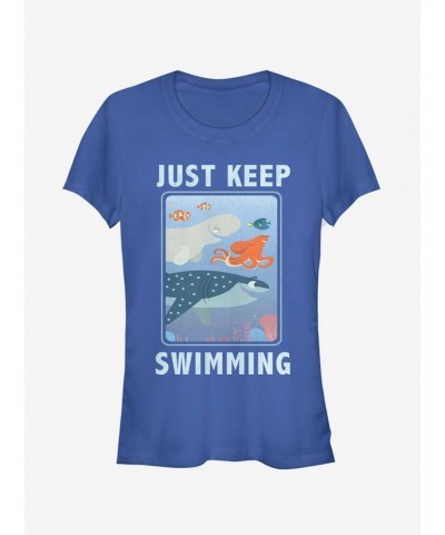 Disney Pixar Finding Dory Keep Swimming Frame Girls T-Shirt $8.54 T-Shirts