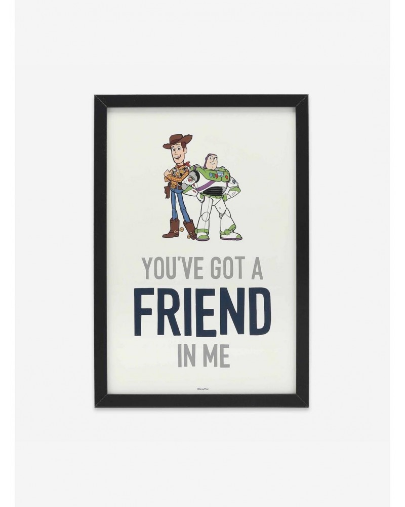 Disney Pixar Toy Story You've Got A Friend In Me Woody & Buzz Framed Wall Decor $18.67 Décor