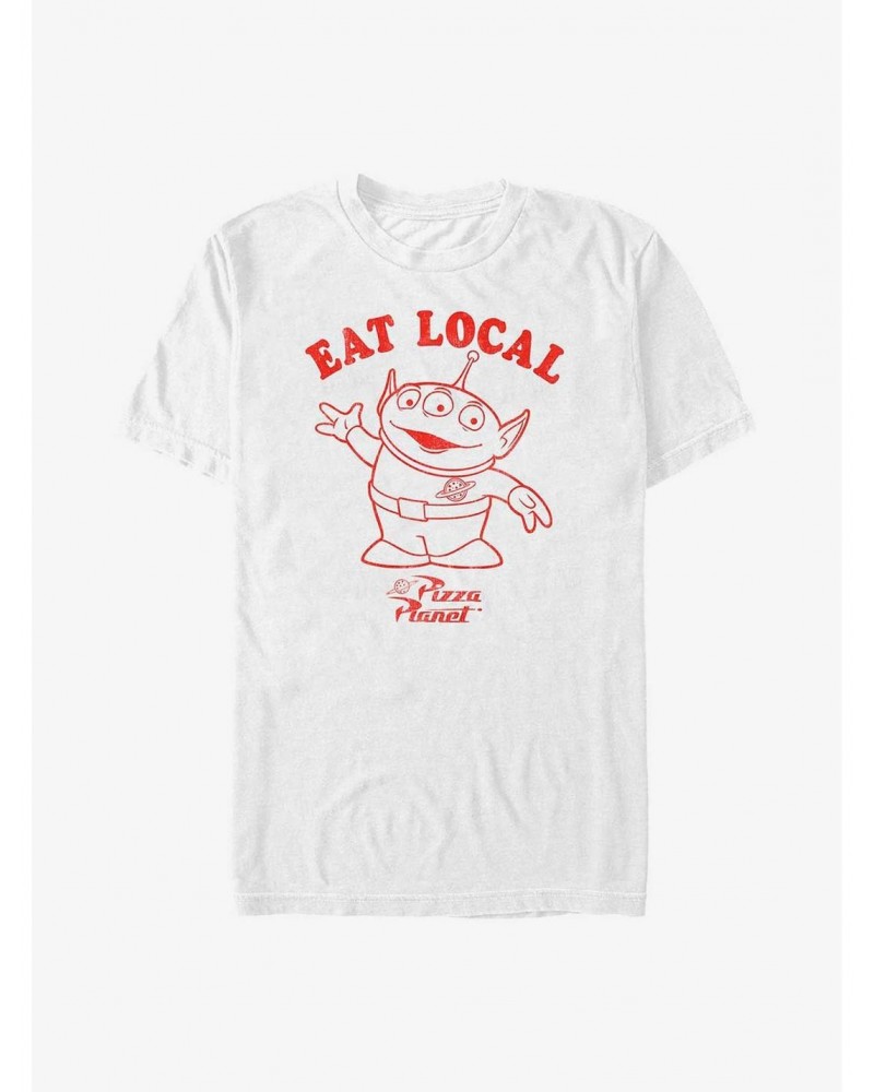 Disney Pixar Toy Story Alien Eat Local Pizza Planet T-Shirt $5.86 T-Shirts