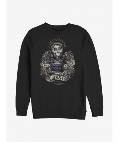 Disney Pixar Coco Mama Knows Best Crew Sweatshirt $7.75 Sweatshirts