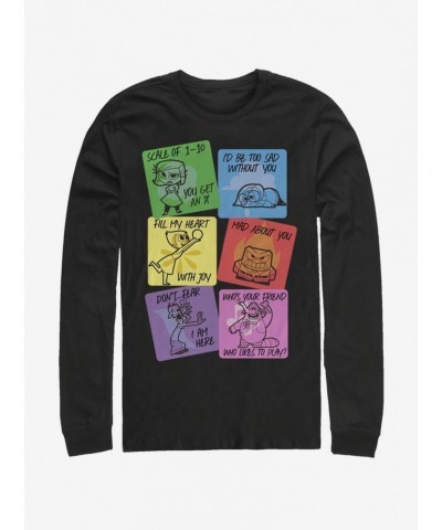 Disney Pixar Inside Out V-Day Cards Long-Sleeve T-Shirt $8.06 T-Shirts