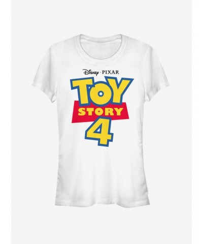 Disney Pixar Toy Story 4 Full Color Logo Girls T-Shirt $6.62 T-Shirts