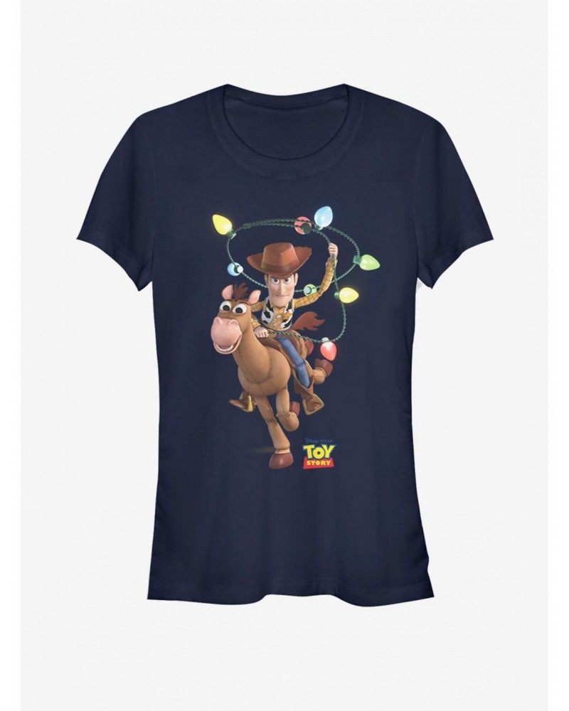 Disney Pixar Toy Story Holiday Lasso Girls T-Shirt $8.37 T-Shirts