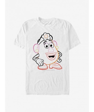 Disney Pixar Toy Story 4 Line Art Mrs. Potato T-Shirt $7.03 T-Shirts