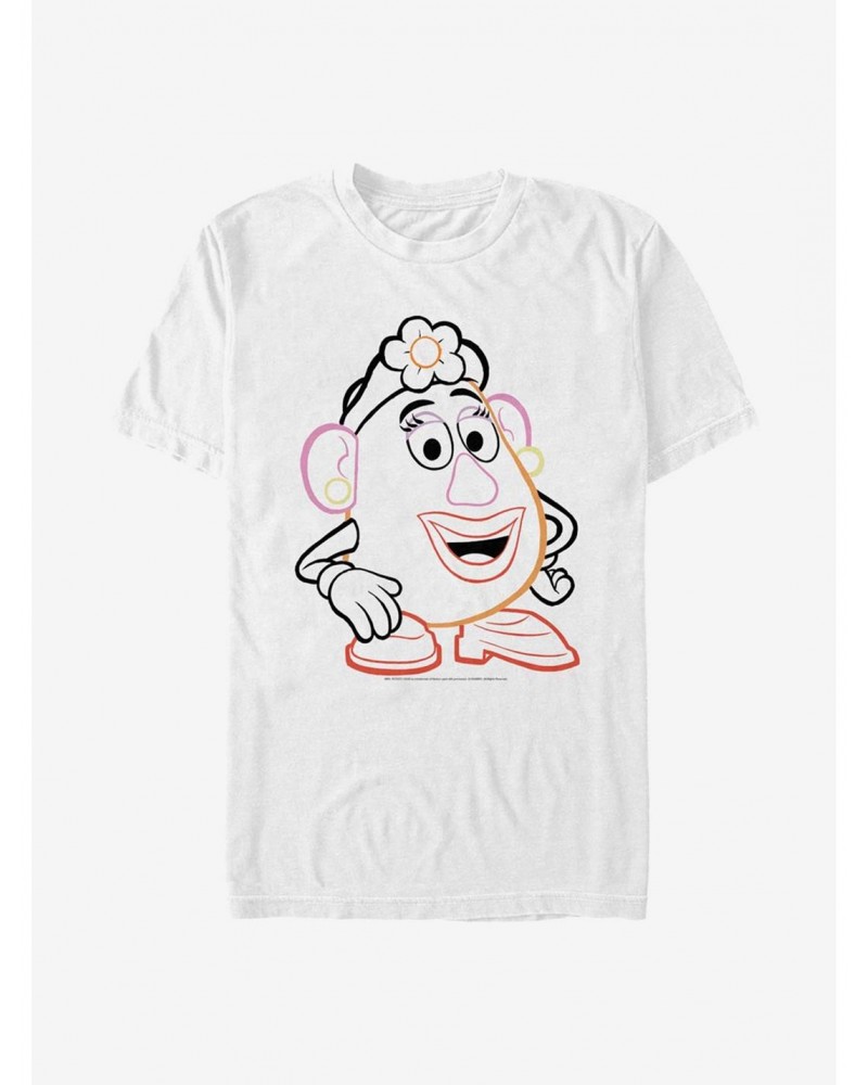 Disney Pixar Toy Story 4 Line Art Mrs. Potato T-Shirt $7.03 T-Shirts