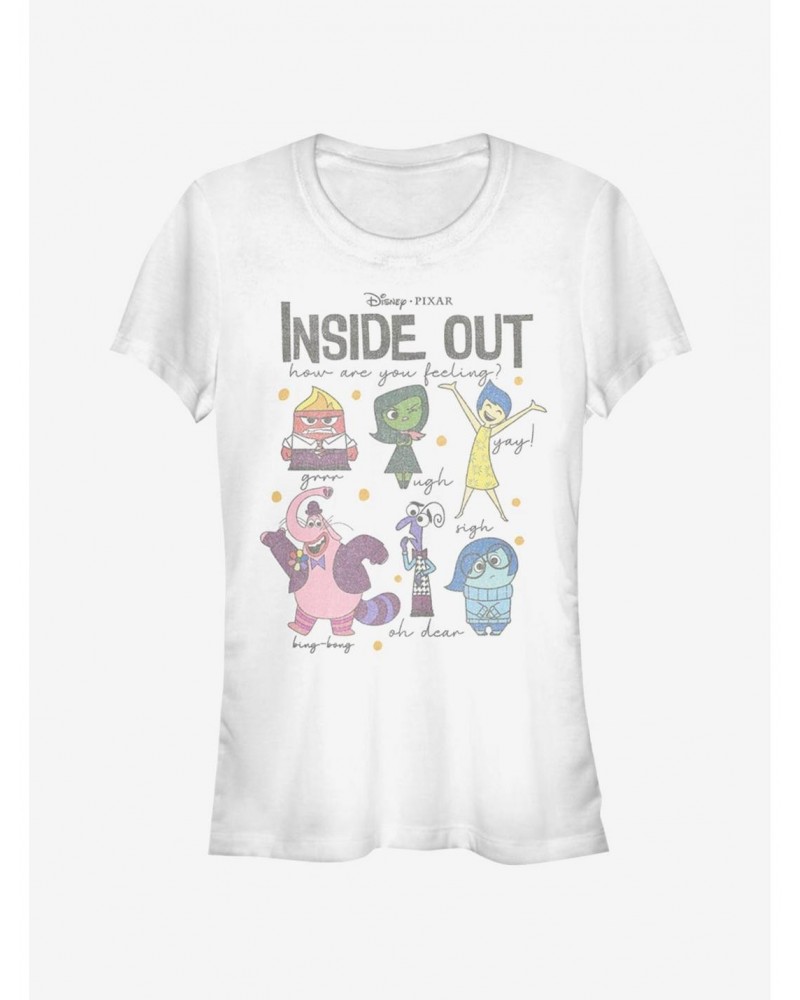 Disney Pixar Inside Out How Are You Feeling Girls T-Shirt $5.93 T-Shirts