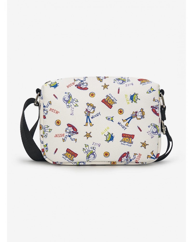 Disney Pixar Toy Story Character Doodles Collage Cross Body Bag $14.39 Bags