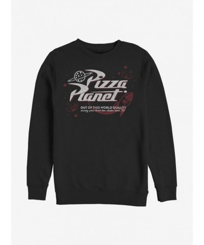 Disney Pixar Toy Story Retro Pizza Planet Crew Sweatshirt $9.56 Sweatshirts