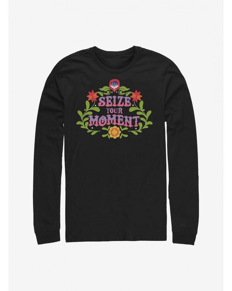 Disney Pixar Coco Seize Your Moment Emblem Long-Sleeve T-Shirt $8.52 T-Shirts