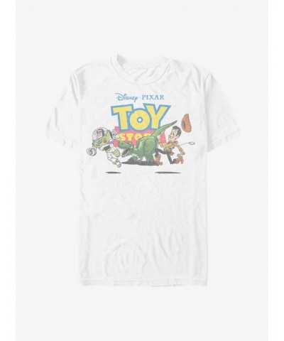 Disney Pixar Toy Story Vintage Buzz, Rex, and Woody Run T-Shirt $8.03 T-Shirts