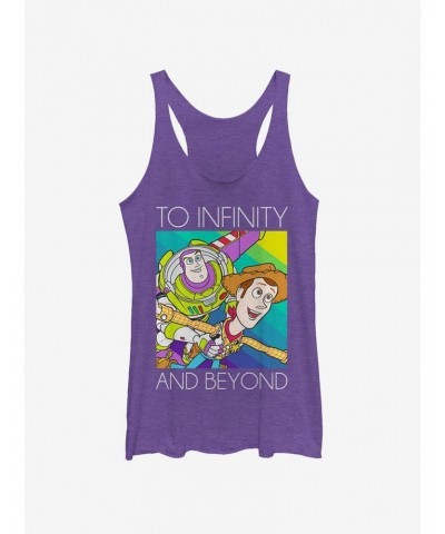 Disney Pixar Toy Story Infinity and Beyond Rainbow Girls Tank Top $5.98 Tops