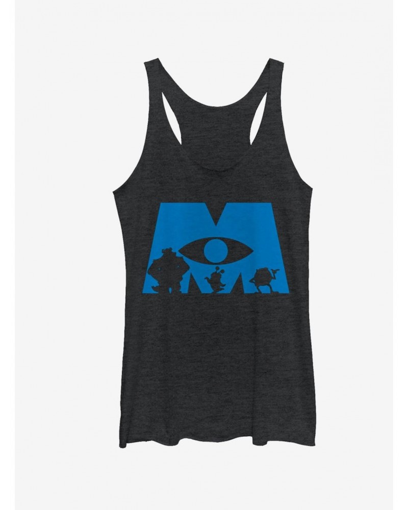 Monsters Inc. Logo Silhouette Girls Tanks $6.16 Tanks