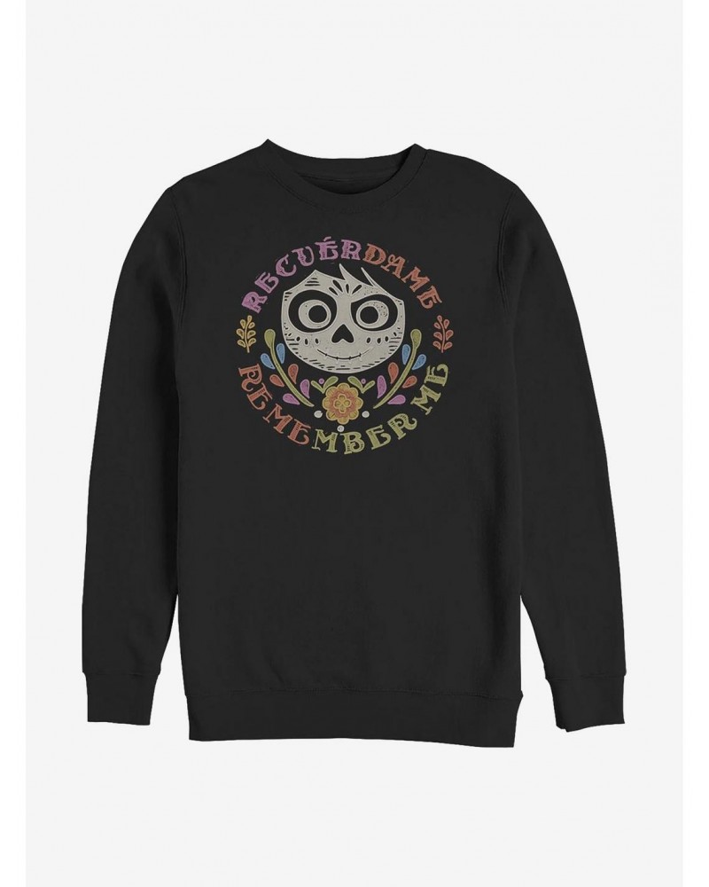 Disney Pixar Coco Remember Me Crew Sweatshirt $9.56 Sweatshirts