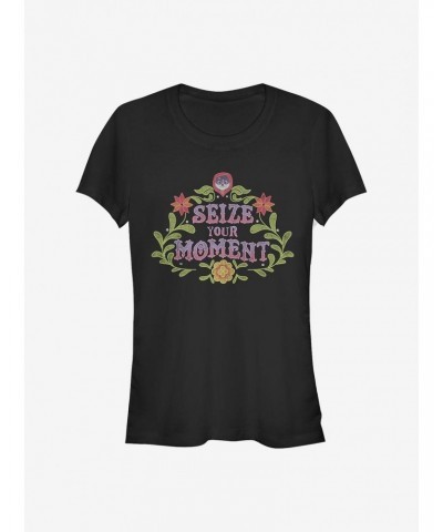 Disney Pixar Coco Seize Your Moment Emblem Girls T-Shirt $6.62 T-Shirts