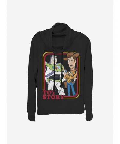 Disney Pixar Toy Story 4 Vintage Duo Cowlneck Long-Sleeve Girls Top $10.06 Tops