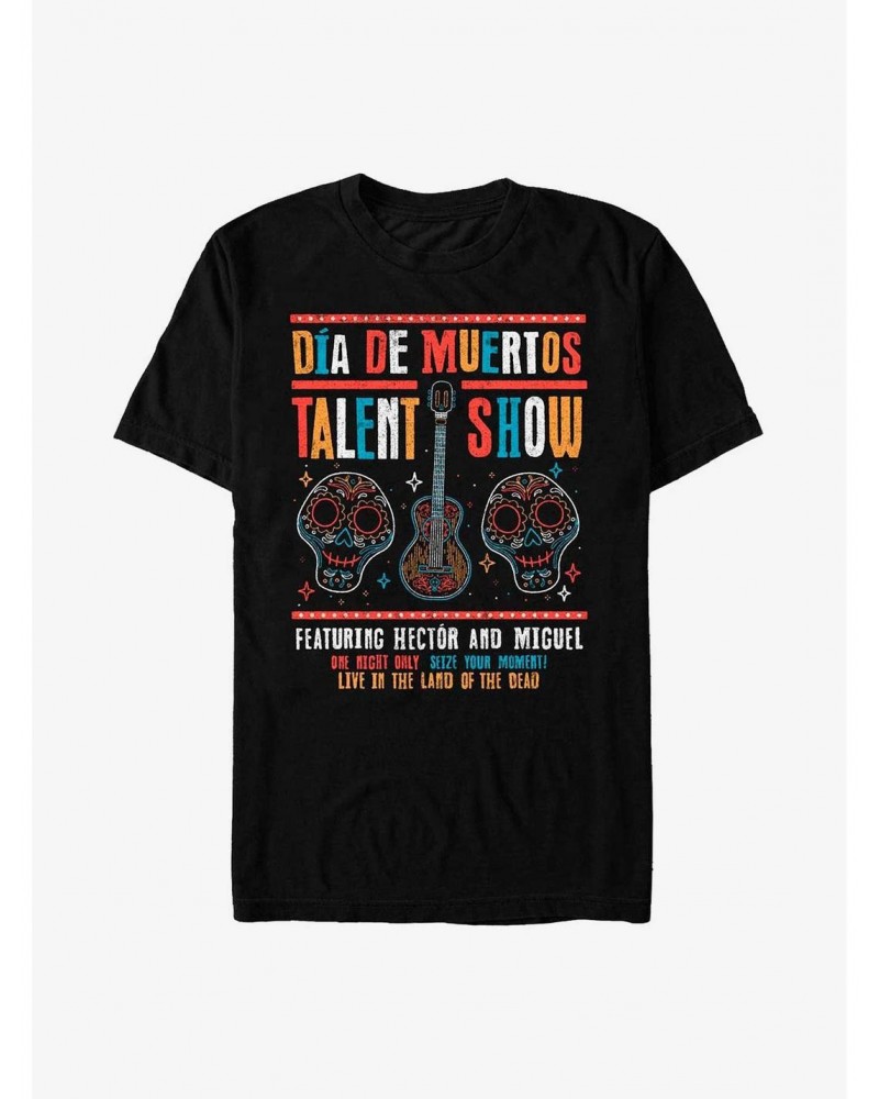 Disney Pixar Coco Dia De Muertos Talent Show Poster T-Shirt $5.69 T-Shirts