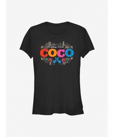 Disney Pixar Coco Artistic Logo Girls T-Shirt $5.75 T-Shirts