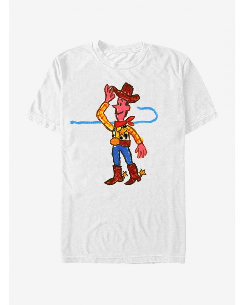 Disney Pixar Toy Story Cute Drawing Woody T-Shirt $8.02 T-Shirts