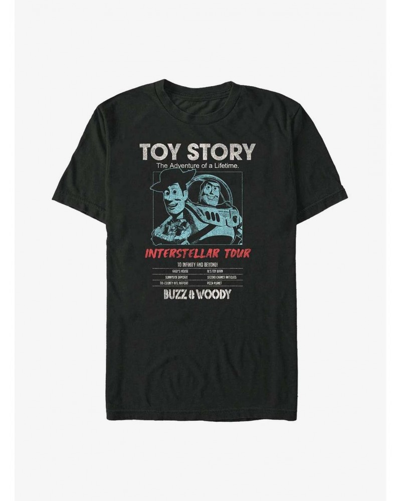 Disney Pixar Toy Story Buzz & Woody Interstellar Tour Poster T-Shirt $5.19 T-Shirts