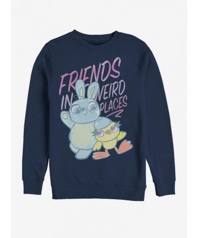 Disney Pixar Toy Story 4 Friends Sketch Navy Blue Sweatshirt $8.27 Sweatshirts