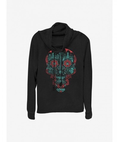 Disney Pixar Coco Craneo Muerto Cowlneck Long-Sleeve Girls Top $10.69 Tops