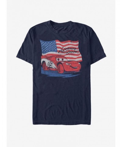 Disney Pixar Cars Lightning Flag T-Shirt $6.52 T-Shirts