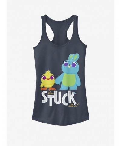 Disney Pixar Toy Story 4 Stuck With Us Girls Indigo Tank Top $5.93 Tops