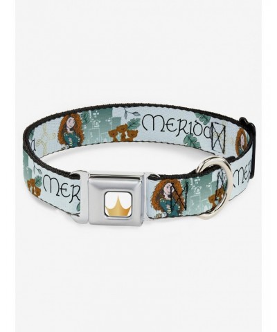 Disney Pixar Brave Merida Castle And Three Bear Brothers Seatbelt Dog Collar $11.45 Pet Collars