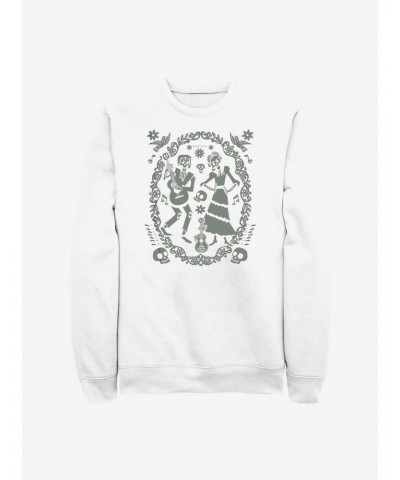 Disney Pixar Coco Paper Art Oval Crew Sweatshirt $10.33 Sweatshirts