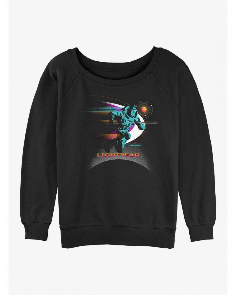 Disney Pixar Lightyear Buzz Run Girls Slouchy Sweatshirt $12.66 Sweatshirts