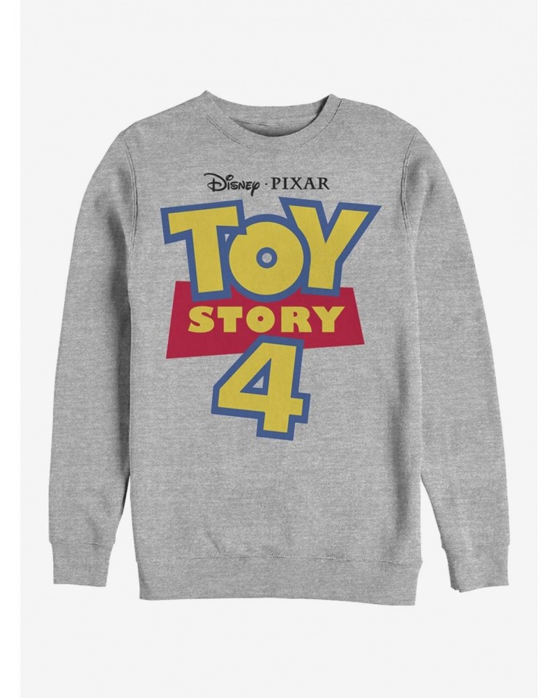 Disney Pixar Toy Story 4 Full Color Logo Crew Sweatshirt $7.75 Sweatshirts