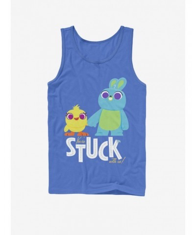 Disney Pixar Toy Story 4 Stuck With Us Royal Blue Tank Top $6.27 Tops